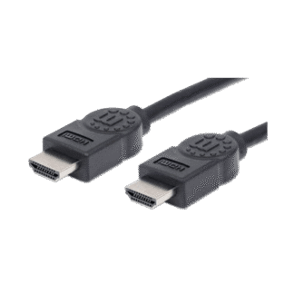 CABLE HDMI-HDMI 306119 4K@30HZ/ 3D/ HDMI MACHO A HDMI MACHO/ BLINDADO/ NEGRO/ 1,8 M BOLSA