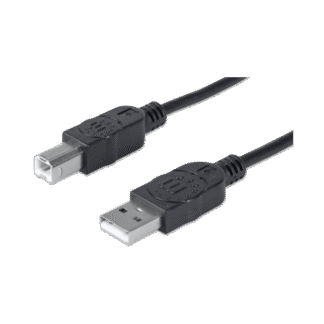 CABLE USB PRINTER 333368 1.8MTS USB A MACHO/ B MACHO 480 MBPS NEGRO BOLSA