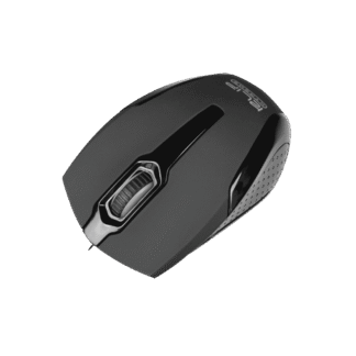 MOUSE KLIP USB KMO-120BK 1000DPI/3D 3 BOTON NEGRO