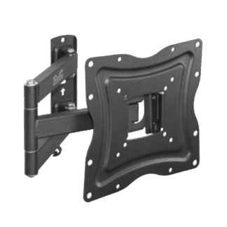 SOPORTE P/TV KLIP KPM-875 13" A 46" 30KG INCLINA/GIRA 180°/PARED NEGRO