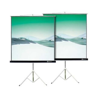 PANTALLA PROYECTOR KLIP 86" KPS-102B 4:3 MANUAL C/TRIPE NEGRO