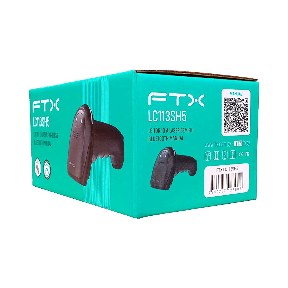 LECTOR FTX LC113SH5 1D LASER WIR/BT MANUAL S/BASE NEGRO - Imagen 6