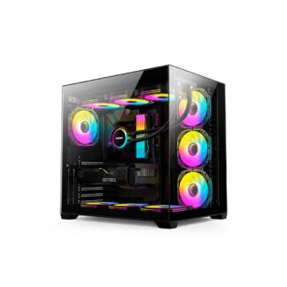 GABINETE GAMER FTX PCC-G07 LATERAL FRONTAL TRANSPARENTE 4 FAN ATX/MATX/ITX