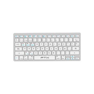 TECLADO FTX BLUETOOTH FTXB1000 ULTRA SLIM ESP/PLATA