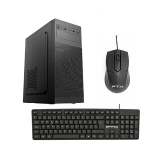 GABINETE KIT FTX PCC-5W1SK C/FUENTE 500W MOUSE+TECL/ESP ATX/MATX/ITX